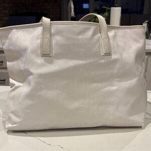 Gucci White GG Monogram Tote Bag | Made in Italy | Authentic